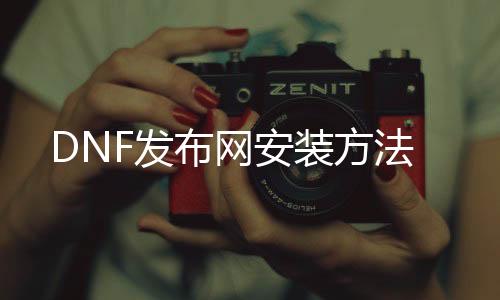 DNF发布网安装方法