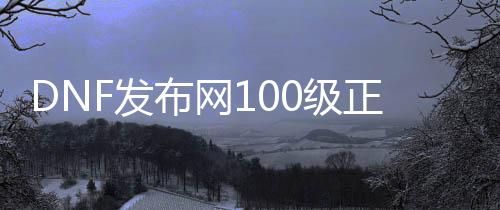 DNF发布网100级正版私服