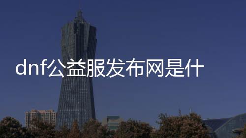 dnf公益服发布网是什么呢（地下城公益服发布网什么意思）